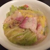 餅の豚肉白菜クリーミー煮