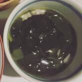 小松菜とベーコンのスープ