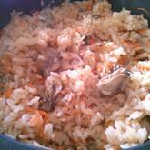 カキの炊き込みご飯