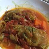 ベーコン巻きロールキャベツ