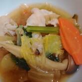 みそ仕立ての豚バラ鍋