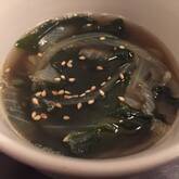 玉ネギとワカメのスープ