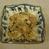 鶏肉とキノコのおろし和え