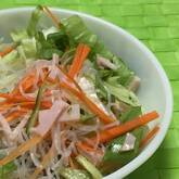 キュウリとハムの中華春雨サラダ