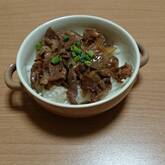 玉ネギと牛肉の甘辛炒め