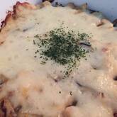 長ナスの重ね焼き