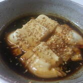 ピリ辛蒸し豆腐