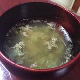 小松菜のゴマみそ汁