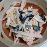 さっとできる！塩もみ大根とホタテのマヨサラダ