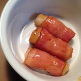 お餅のベーコン巻き