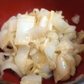 白菜のからししょうゆ和え