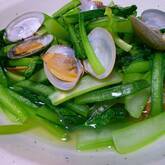 アサリと小松菜の酒蒸し