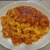 卵入りエビのチリソース