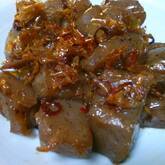 コンニャクのピリ辛炒め