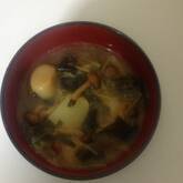 ナメコのおろしみそ汁