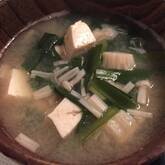 エノキのみそ汁