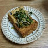 青ネギとジャコの冷ややっこ