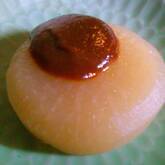 赤みそとユズみそのふろふき大根