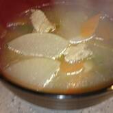 カブと豚肉のみそ汁