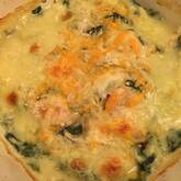 フライパンひとつで簡単！ほうれん草とシーセージのグラタン