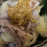 豚しゃぶとキャベツのネギドレッシング和え