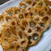 レンコンのバターしょうゆ焼き