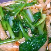 小松菜と油揚げのサッと煮