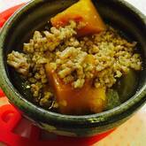 カボチャと鶏ひき肉の煮物