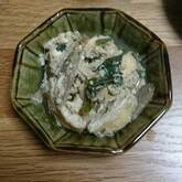 ゴボウと油揚げの卵とじ