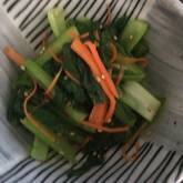 小松菜とニンジンのサッと和え