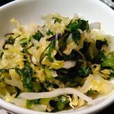 白菜とカブの葉のお漬物