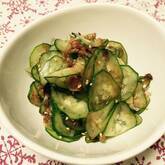 キュウリのおかかじょうゆ