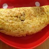 卵の混ぜ混ぜオムライス