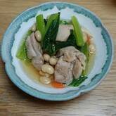 鶏肉と大豆の炒り煮
