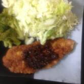 重ねトンカツの玉ネギソース