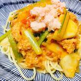 トマトクリームパスタ