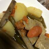 豆腐と根菜の煮物