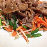 絶品甘辛ダレで！ジンギスカン風ラム肉の炒め物