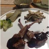 ラム肉のソース焼き