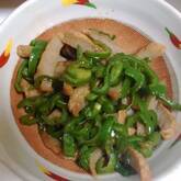 ピーマンとジャコの炒め物