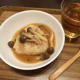 キノコあんかけ焼きおにぎり
