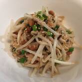 モヤシの納豆炒め