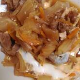 豚肉のすき焼き風煮物