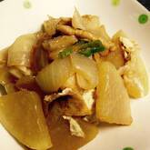 大根のみそバター炒め煮