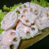 レンコンの明太マヨ