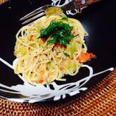 鶏とキャベツのパスタ