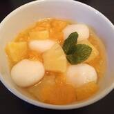 簡単フルーツ白玉