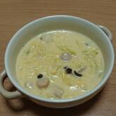 キャベツのコーンスープ