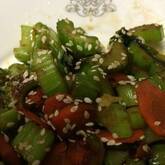 セロリのきんぴら