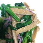春菊と油揚げのサッと煮